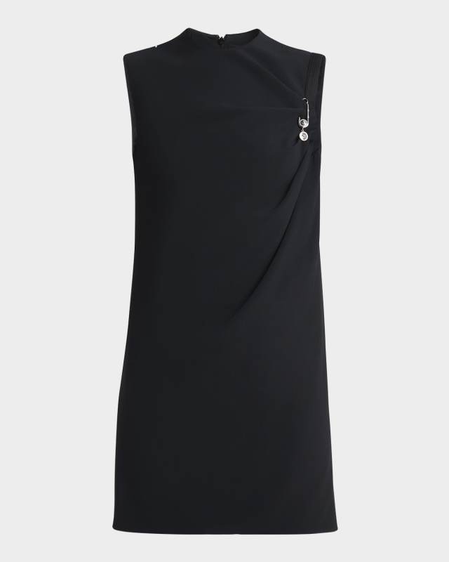 Safety-Pin Responsible Matte Enver Satin Mini Dress